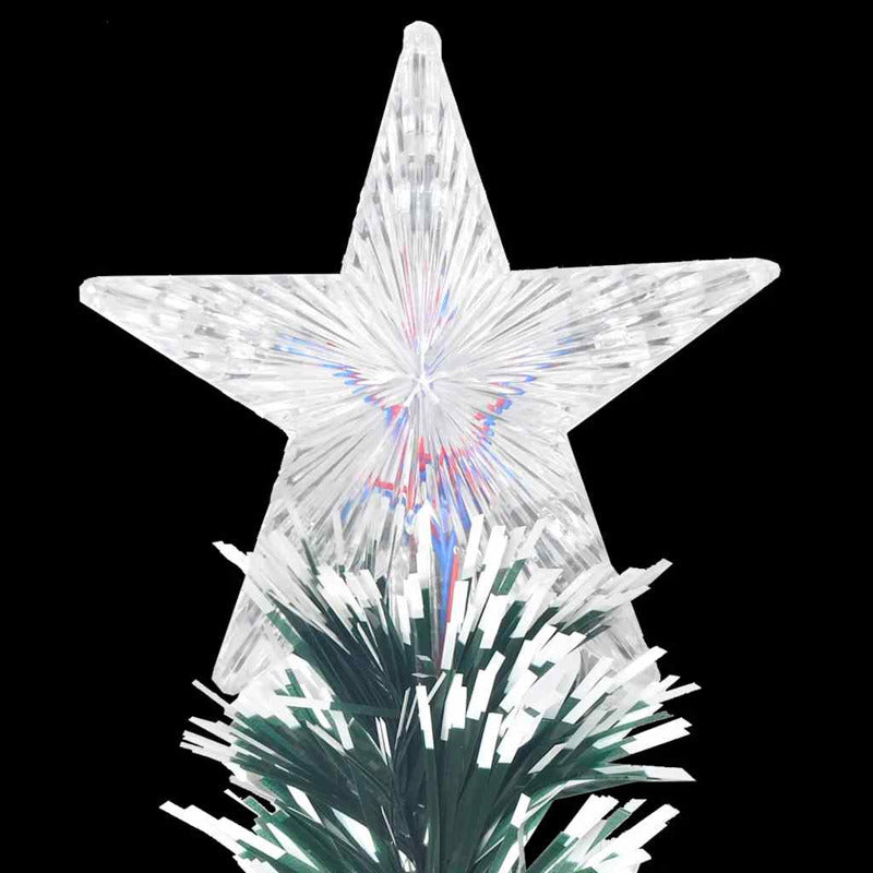 Vidaxl Árbol De Navidad Artificial Con Soporte/led Fibra Óptica 150 Cm_5