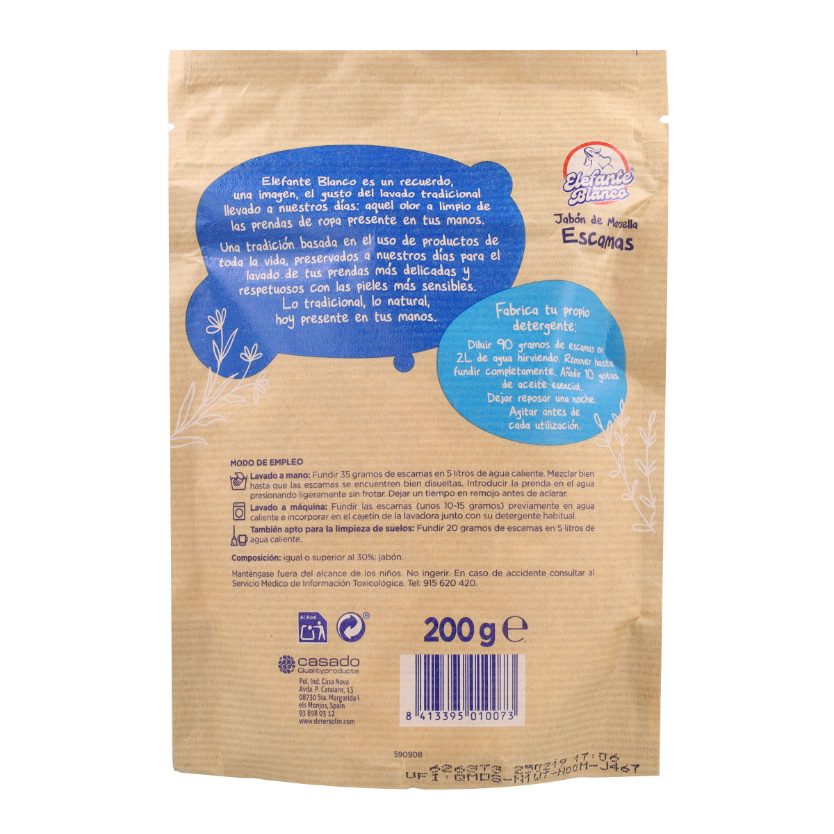 Flocos de Elefante Branco Mimidu ECO 200 g