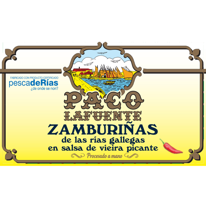 Zamburiñas en Salsa de Vieira Paco Lafuente 115 g
