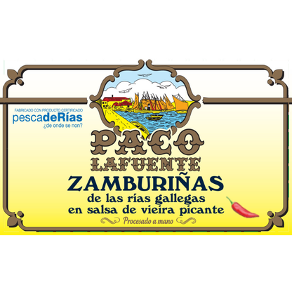 Zamburiñas en Salsa de Vieira Paco Lafuente 115 g