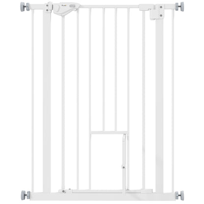 Pawhut Barrera De Seguridad De Perros Escaleras Puertas 74-80 Cm Altura 91,4 Cm_1
