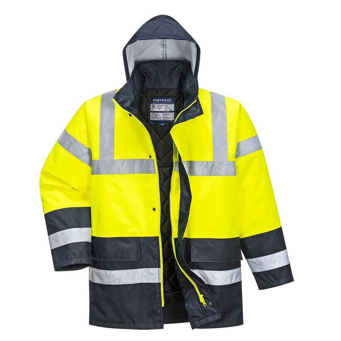 Parka De Alta Visibilidad Contrast Traffic / Xl / Rojo-marino_2