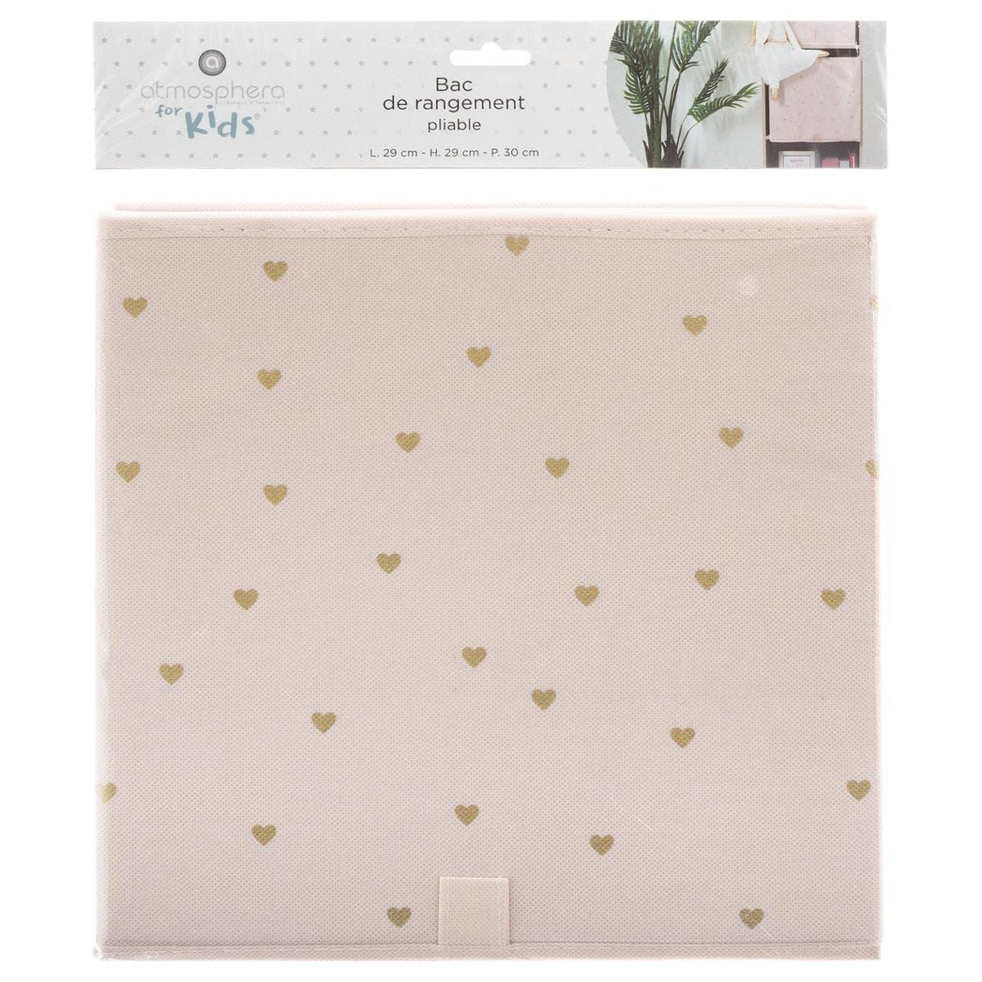 Caja De Almacenamiento Infantil corazón Rosa_2