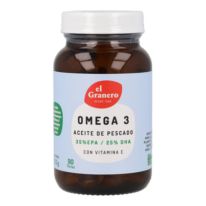 Omegran 3 Plus El Granero 90 pérolas 705mg
