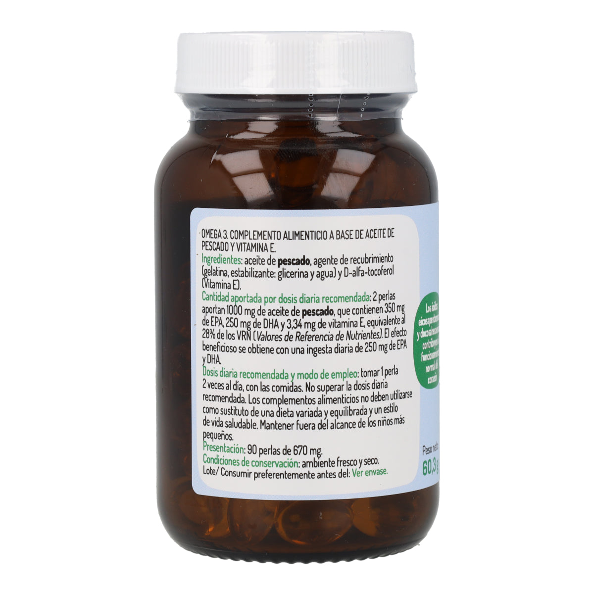 Omegran 3 Plus El Granero 90 pérolas 705mg