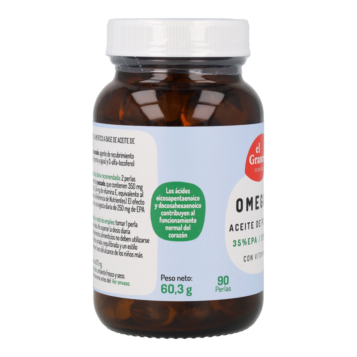 Omegran 3 Plus El Granero 90 pérolas 705mg