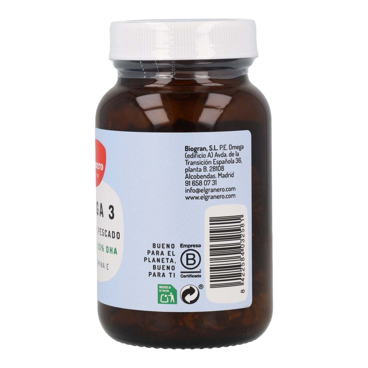Omegran 3 Plus El Granero 90 pérolas 705mg
