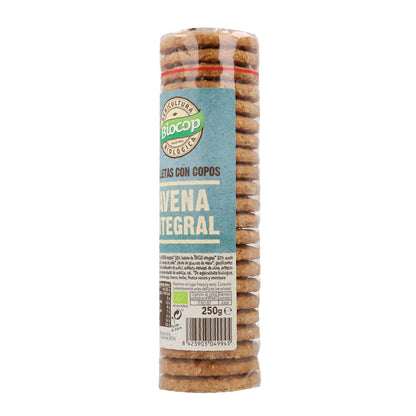 Bolachas de flocos de aveia integrais Biocop, 250 g