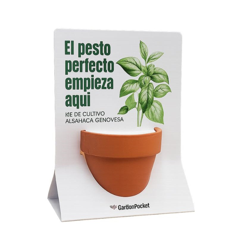 Terracota mensaje albahaca Garden Pocket