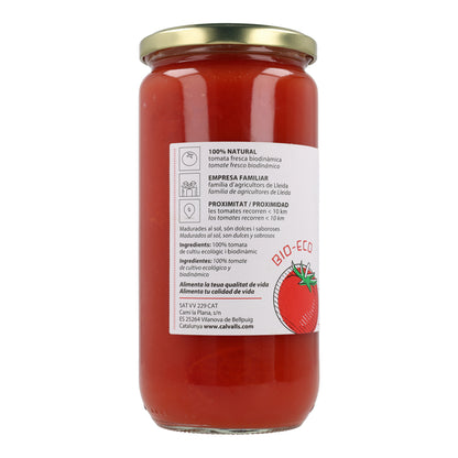 Tomates inteiros pelados biológicos Cal Valls 660 g