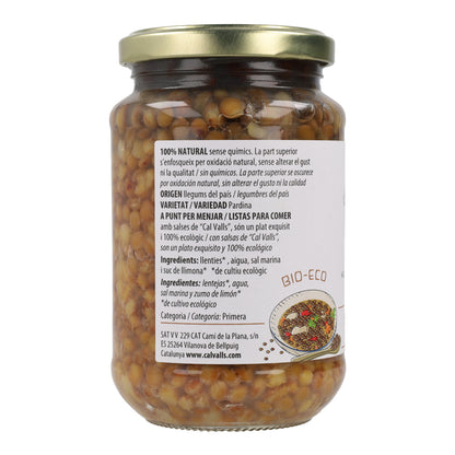 Lentilhas cozinhadas biológicas Cal Valls 250 g