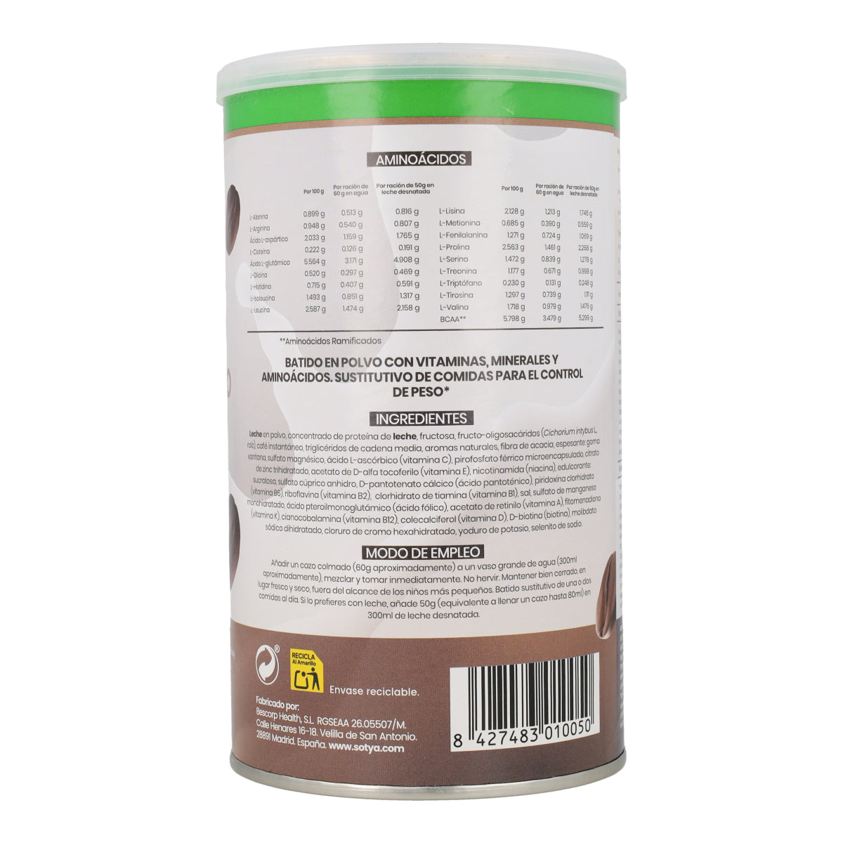 Sotya Cappuccino Shake Satisfatório, 700 g