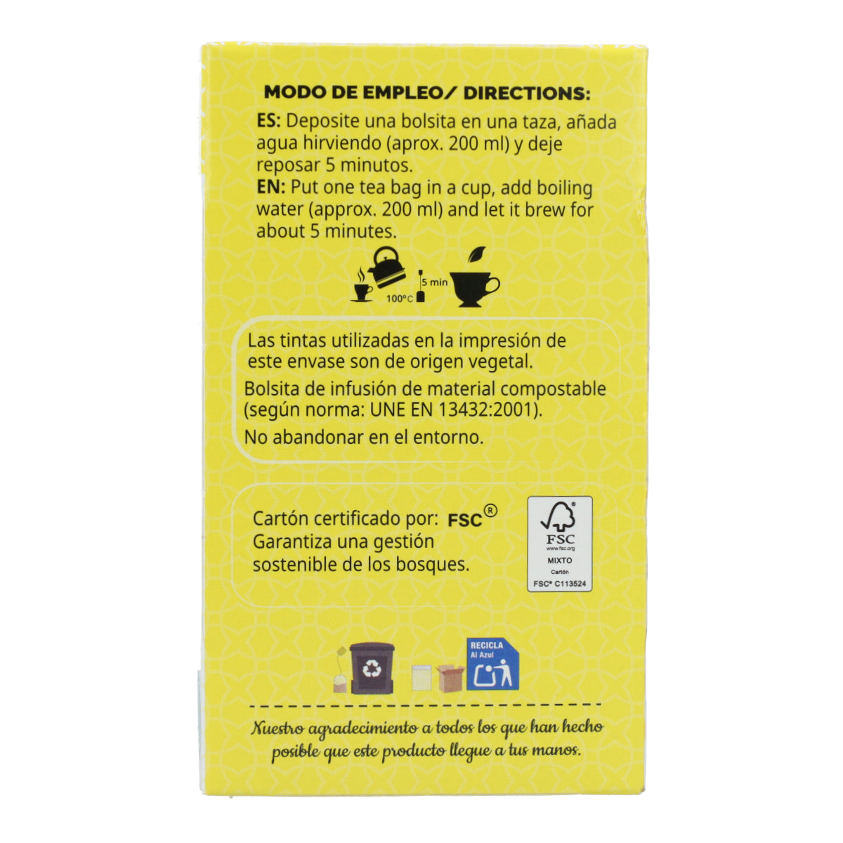 Camomila Artemis, 20 filtros.