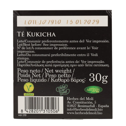 Kukicha Artemis Bio Chá 20 sacos
