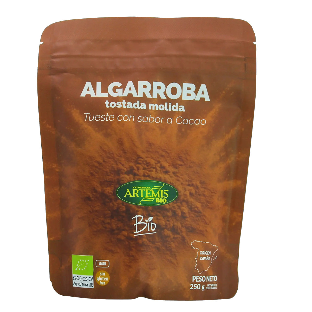 Algarroba Tostada Molida ECO Doypack Artemis Bio 250 g