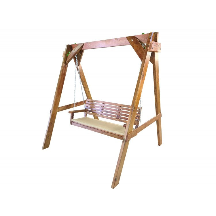 Balancin De Jardin Masgames Elna L Con Cojin En El Banco._1