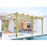 Pérgola anexa em madeira maciça Oviedo Maderland