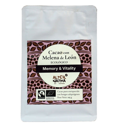 Cacao con Melena de León 90% Puro BIO vegano, sin gluten y sin azúcares añadidos Alternativa3 125 g
