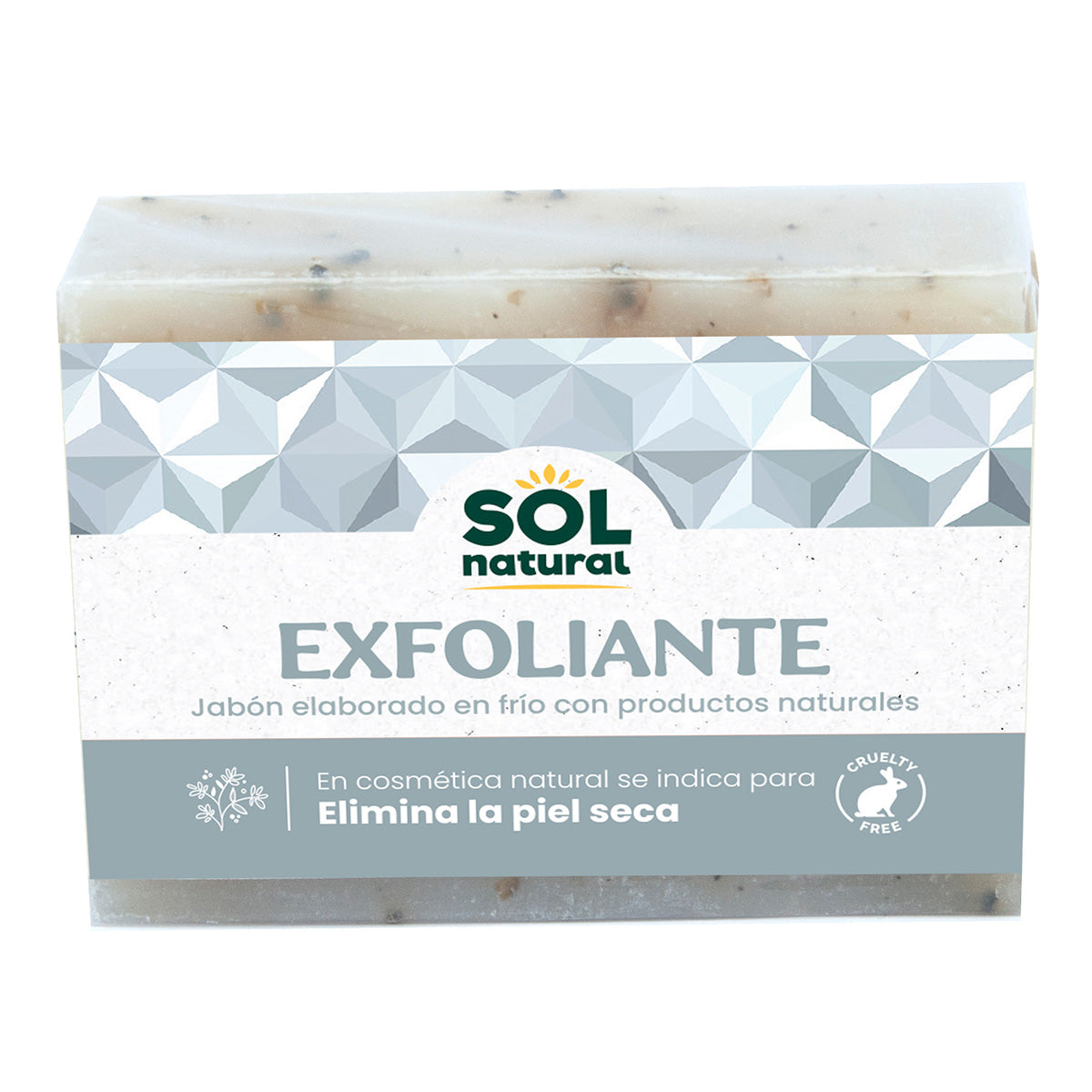 Jabones Natural Exfoliante Elaborados en Frio Sol Natural 100 g