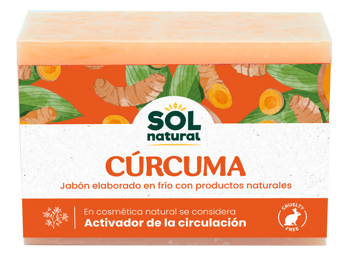 Jabones Natural de Cúrcuma Elaborados en Frio Sol Natural 100 g