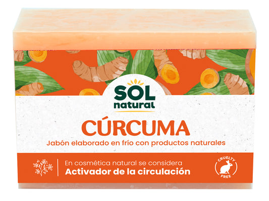 Jabones Natural de Cúrcuma Elaborados en Frio Sol Natural 100 g