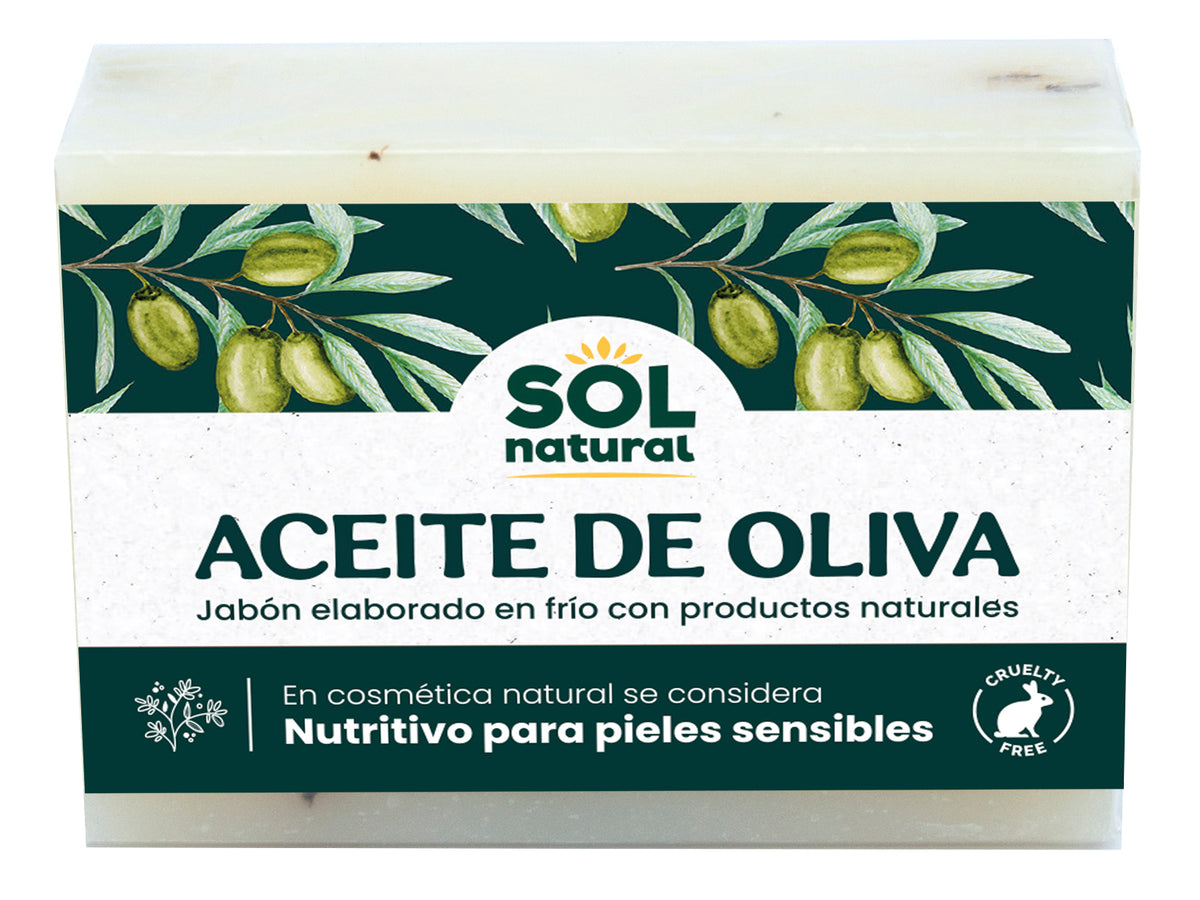 Jabones Natural de Aceite Oliva Elaborados en Frio Sol Natural 100 g