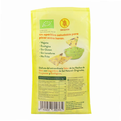 Nachos de Legumes Biológicos Sem Glúten Sol Natural 80g