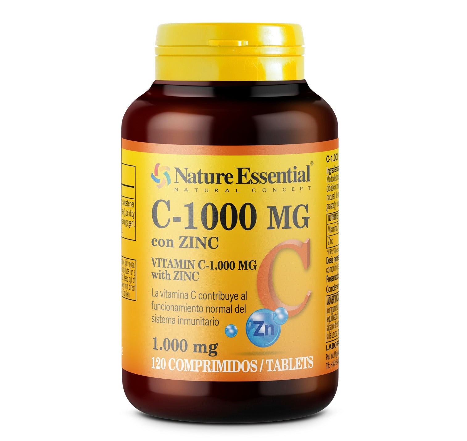 Vitamina C 1000 mg + Zinc 60 Comprimidos