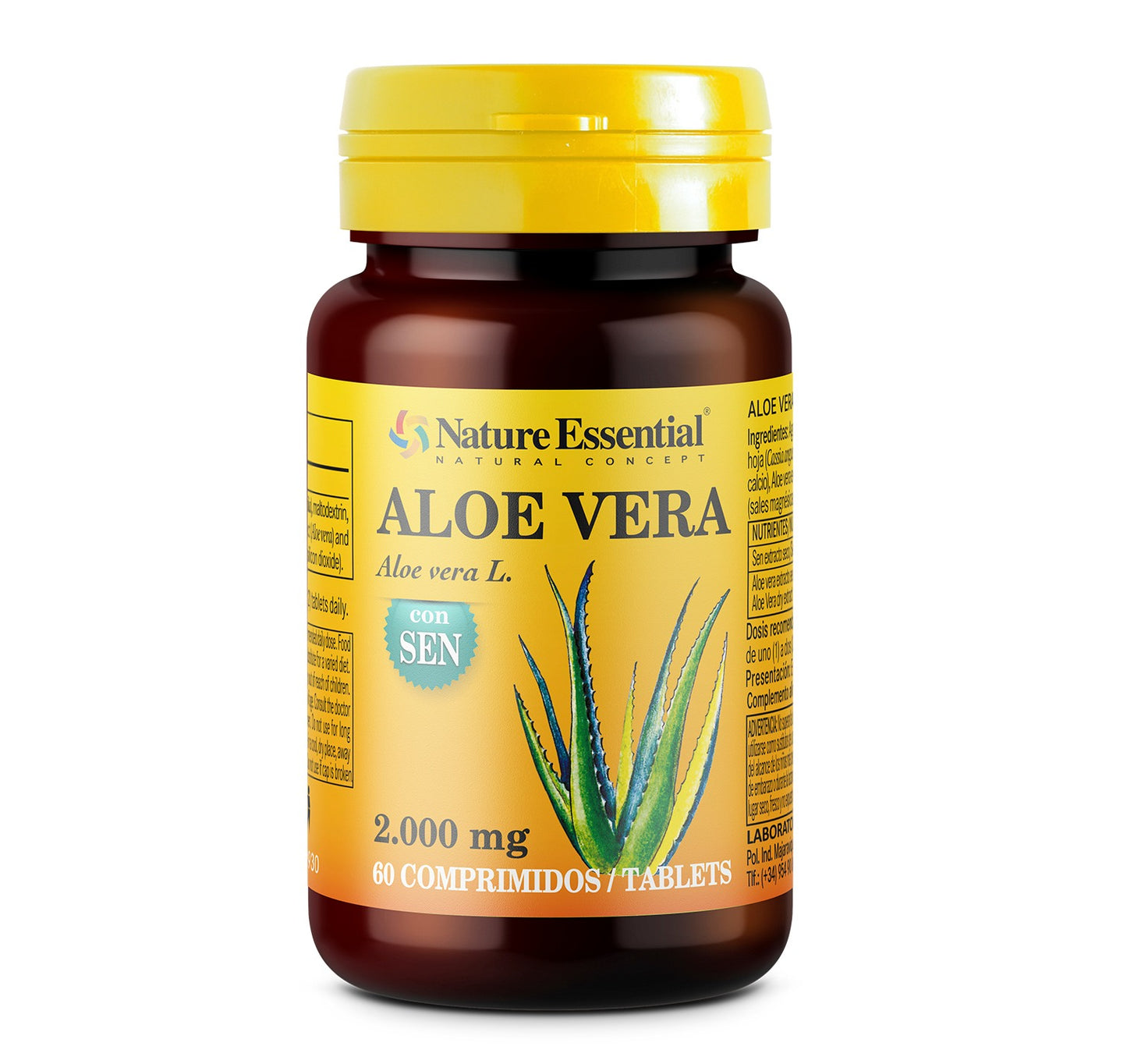 Aloe Vera 2000 mg con Sen Nature Essential 60 comprimidos