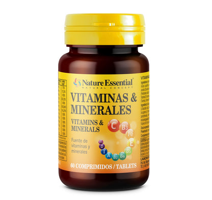 Vitaminas y Minerales 600 mg Nature Essential 60 comprimidos