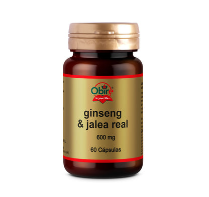 Ginseng e Geleia Real 600 mg Obire 60 cápsulas