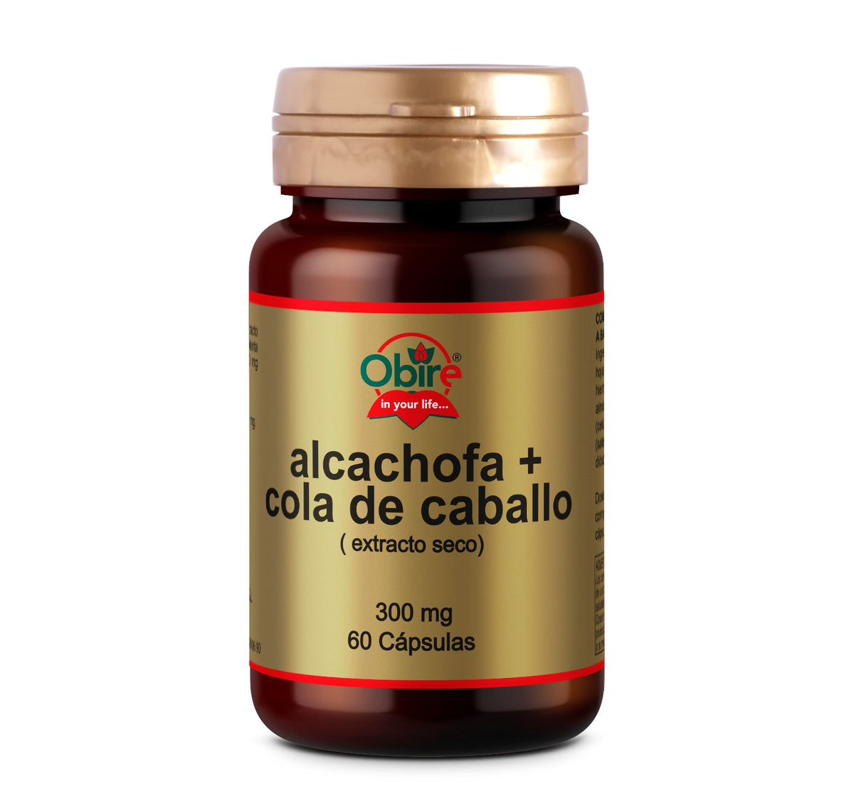 Alcachofra e Cavalinha Obire, 60 cápsulas