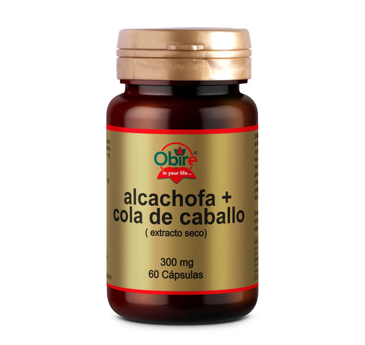 Alcachofra e Cavalinha Obire, 60 cápsulas