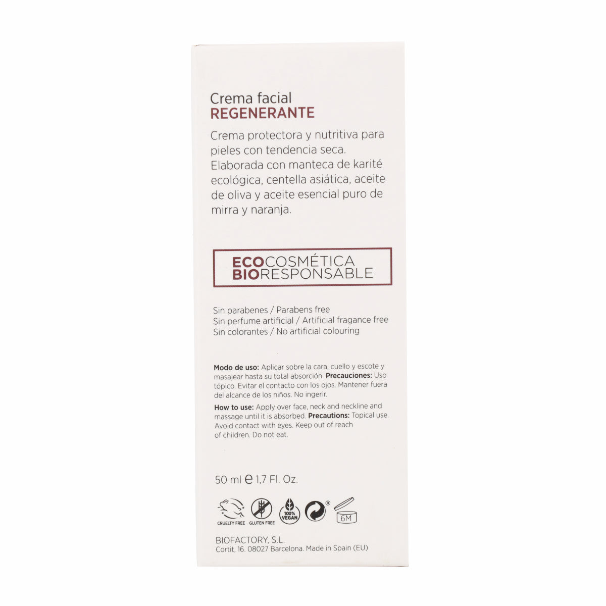 Creme Regenerador Karite Mon 50 ml