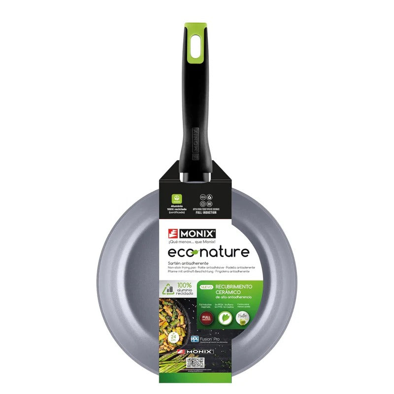 Sartén 20CM de Aluminio Forjado con Antiadherente Cerámico Eco Nature Monix