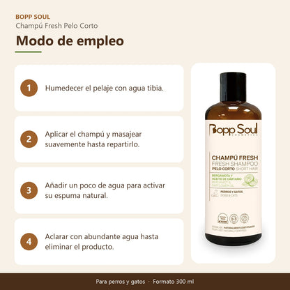 Champú Perros Pelo Corto Fresh Bopp Soul 300 ml