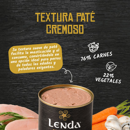 Paté para Perros de Pollo Grain Free Lenda 400 g