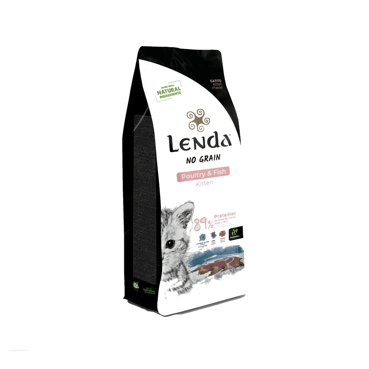 Pienso para Gatitos Aves y Pescado Kitten Grain Free Lenda 2 kg