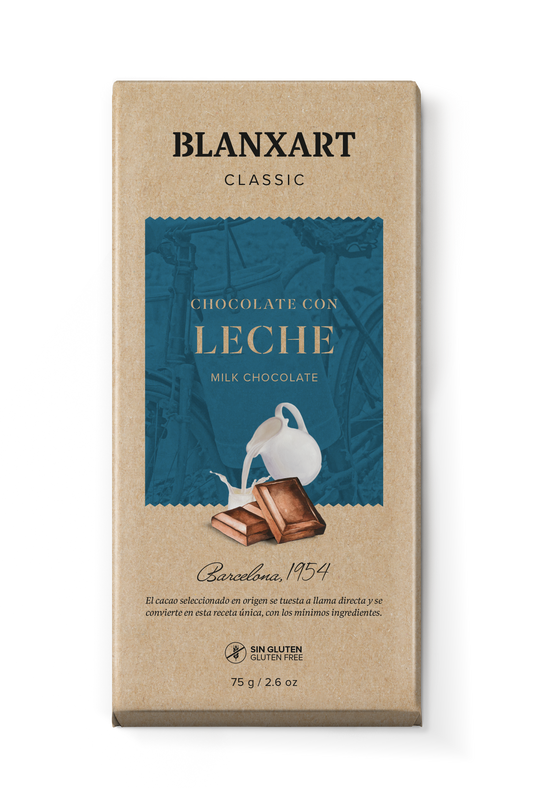 Chocolate con Leche Sin gluten Blanxart 75 g
