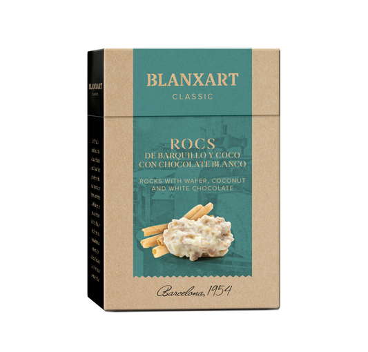 Rocs Neula de Barquillo con Chocolate Blanco Blanxart 100 g