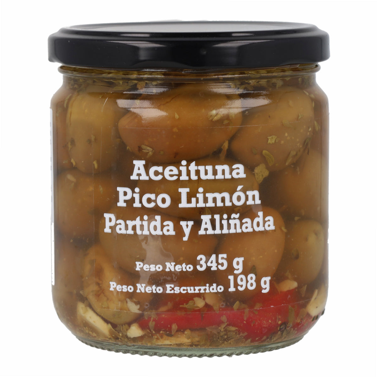 Aceituna Pico Limón partida Aceitunas Losada 345 g