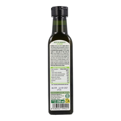 Aceite de Aguacate envase PET NaturGreen 250 ml