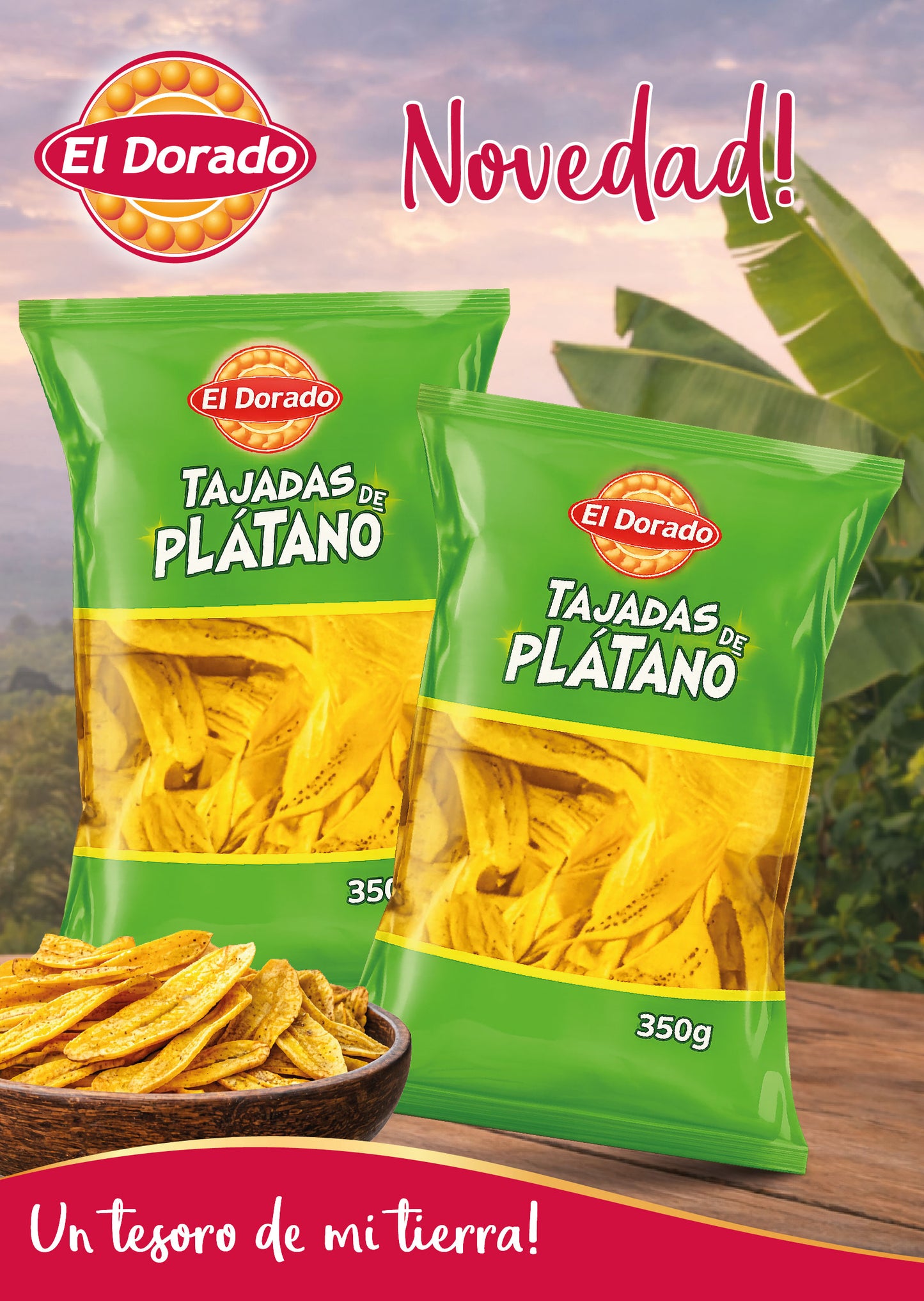 Chips Tajadas de Plátano El Dorado 350g