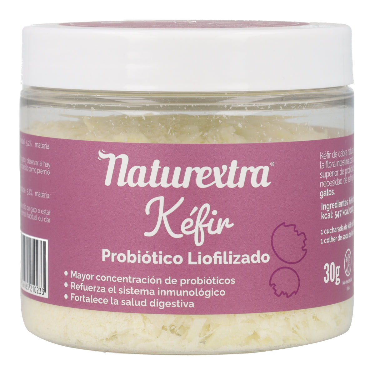 Kéfir liofilizado de cabra para perros y gatos 30 g NaturExtra