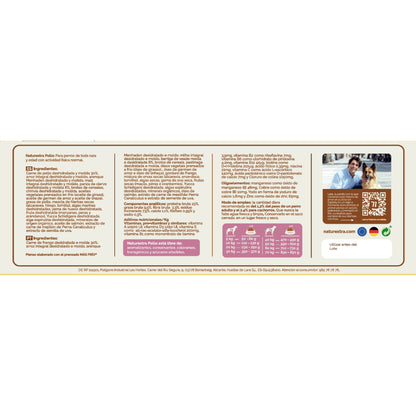Pienso prensado en frío en Pellets Mini para perros con pollo y arenque 2 kg NaturExtra