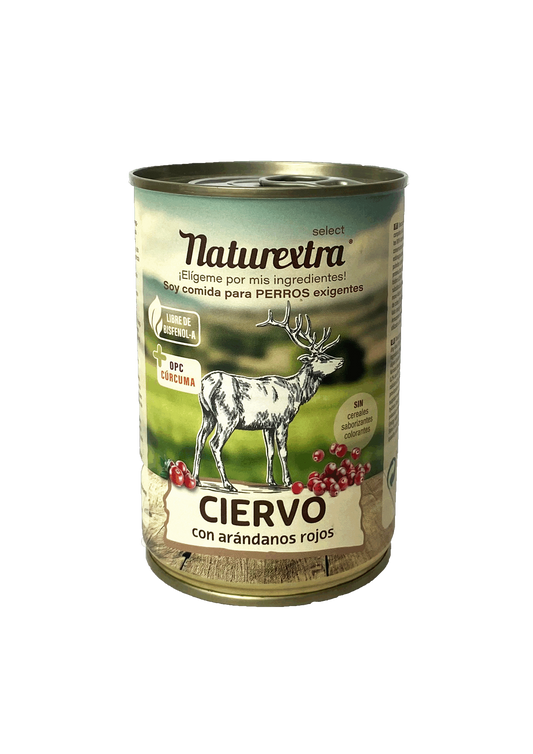 Naturextra comida humeda ciervo 400g