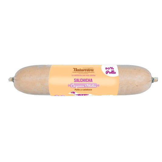 Naturextra salchicha órganos vitales 250g