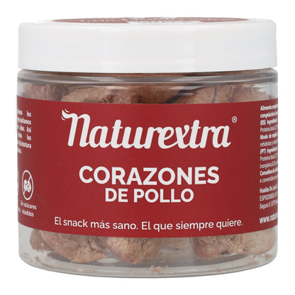 Snack natural liofilizado de corazones de pollo 30 g NaturExtra