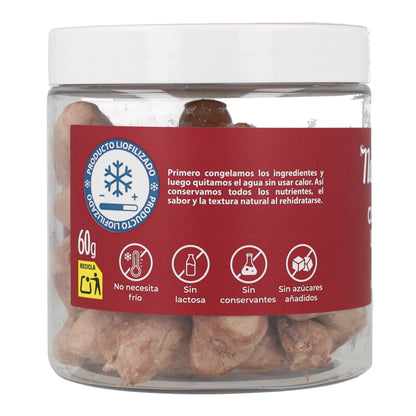 Snack natural liofilizado de corazones de pollo 60 g NaturExtra