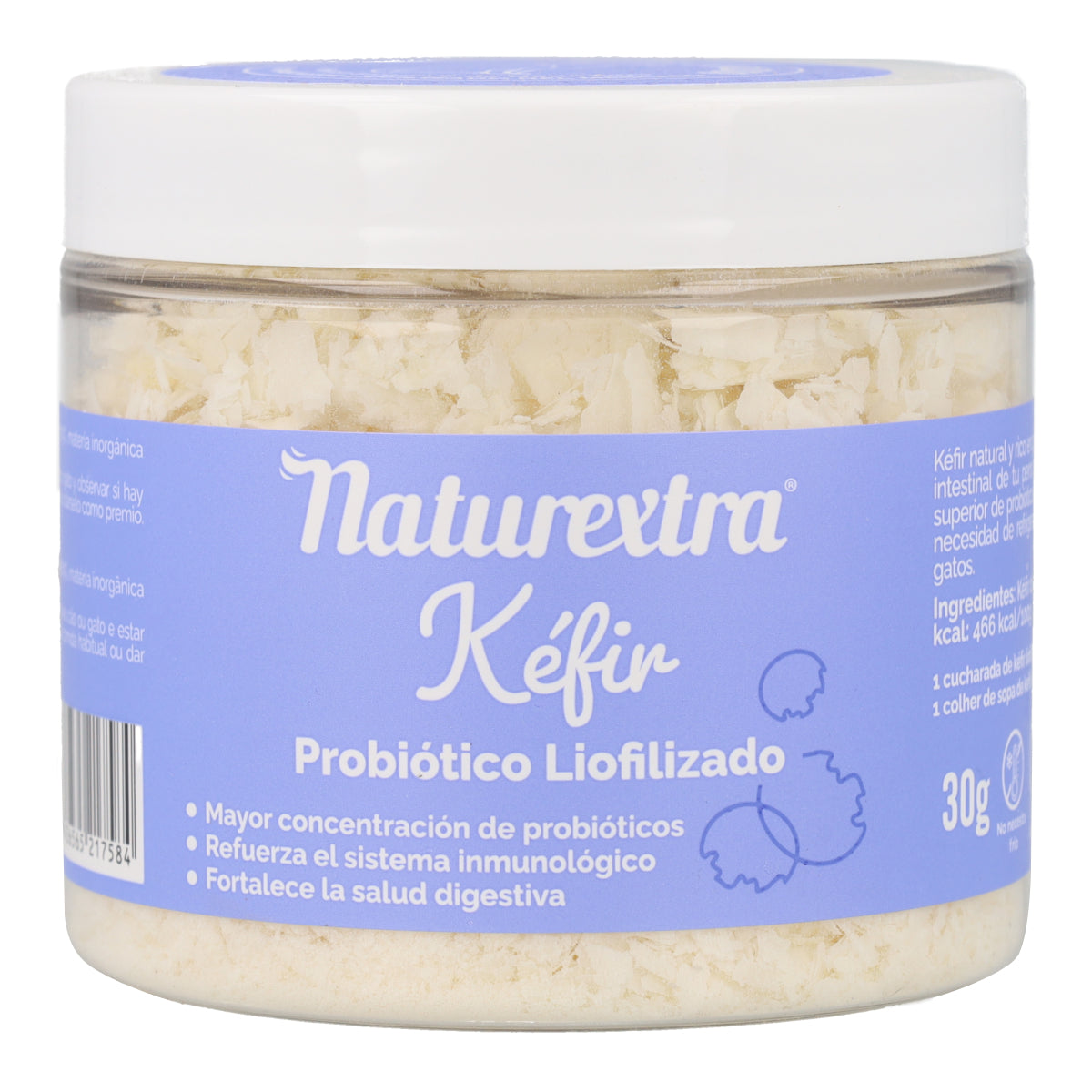 Kéfir liofilizado de vaca para perros y gatos 30 g NaturExtra